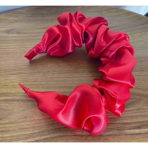 New Headband Satin Red hair accessories - Picture 5 of 8